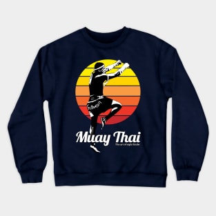 Muay Thai Boran Kickboxing Born to Fight Crewneck Sweatshirt